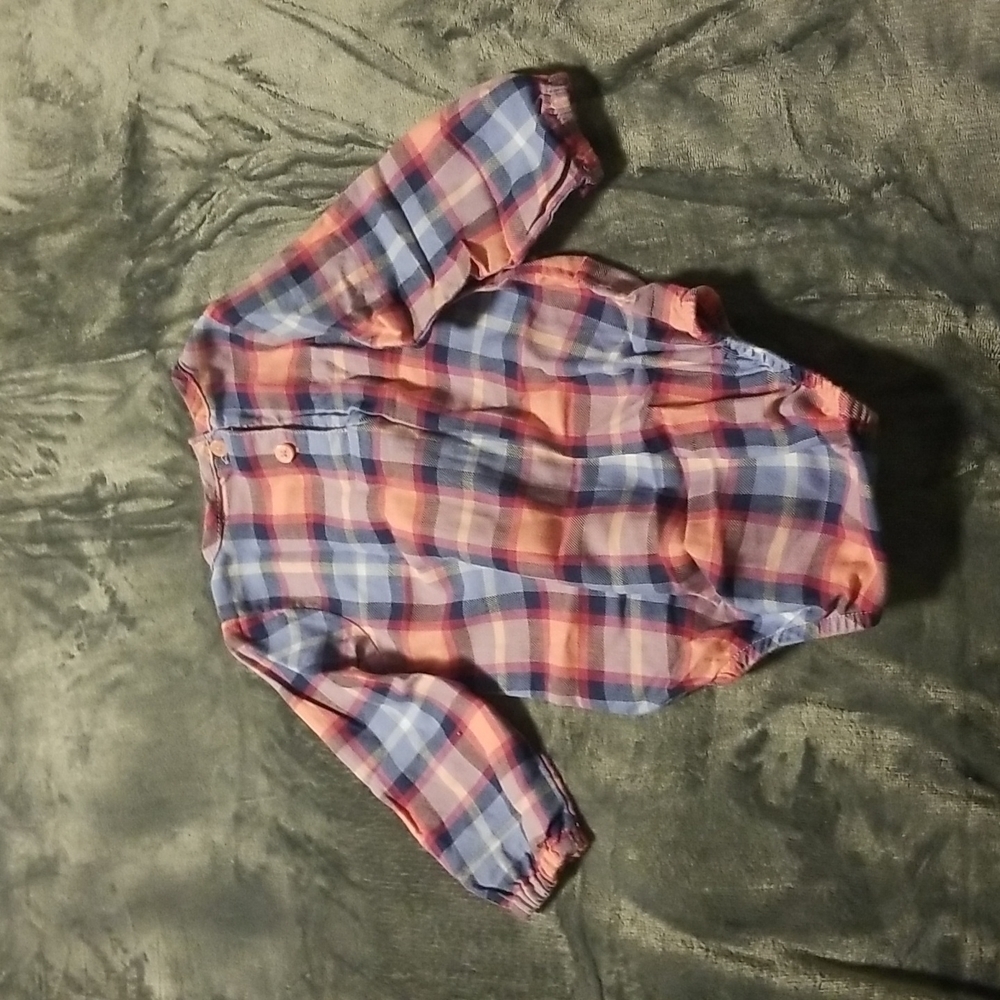 Oshkosh Baby Girl's Plaid Onesie - Picture 7 of 11